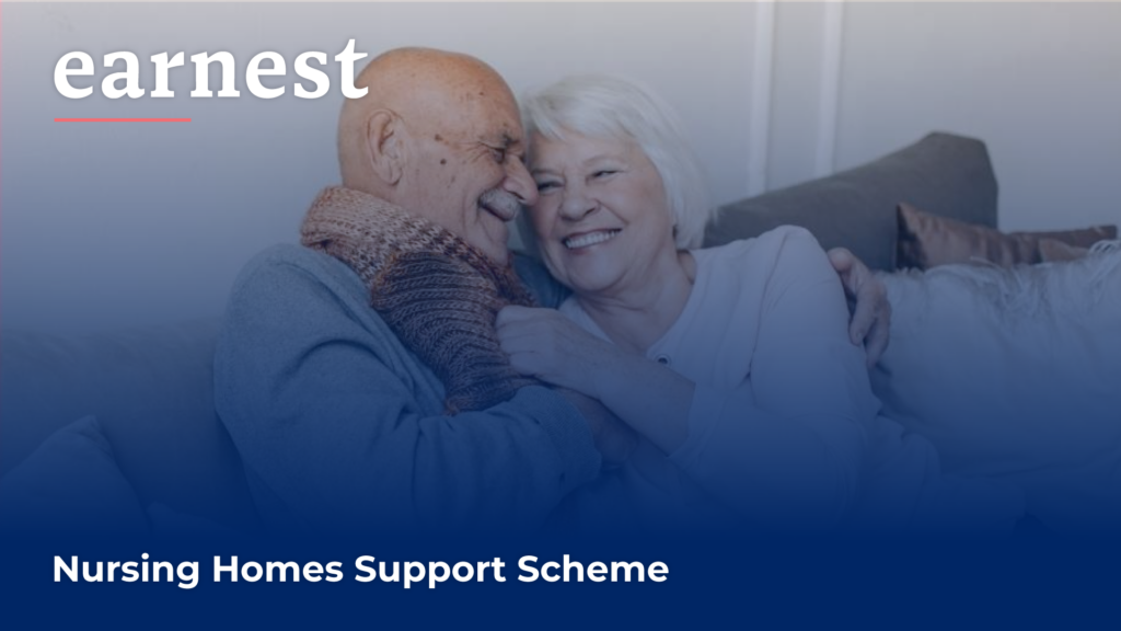 It shows professional support available for long-term residential care. It aims to reassure families and elderly individuals that navigating nursing home costs and care can result in a positive, happy outcome for their loved ones.