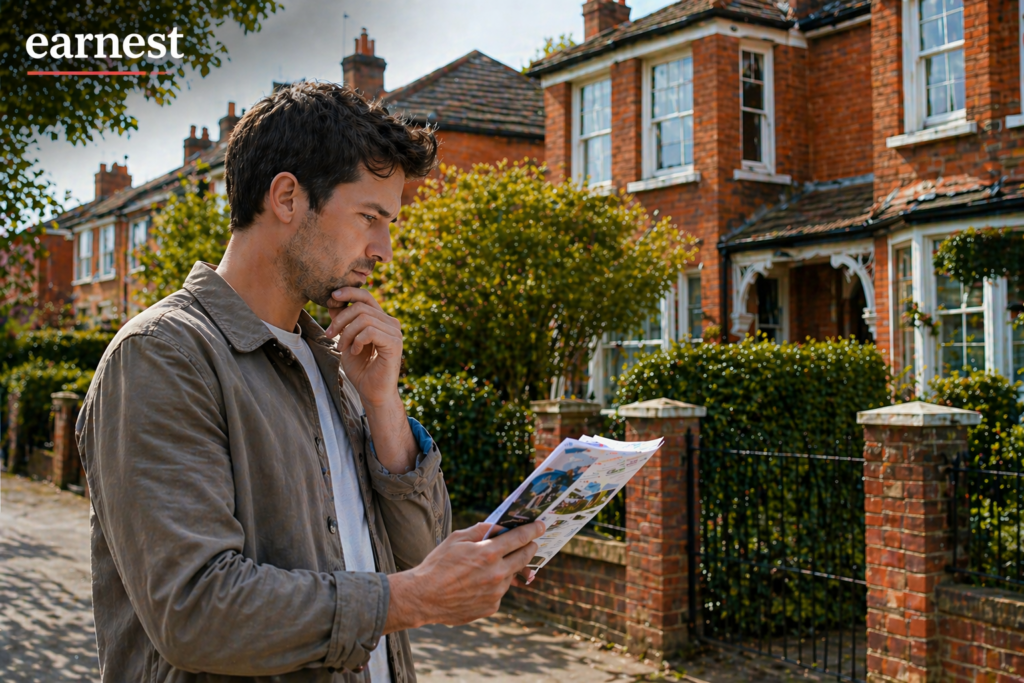 homebuyer reviewing property value in dublin residential area